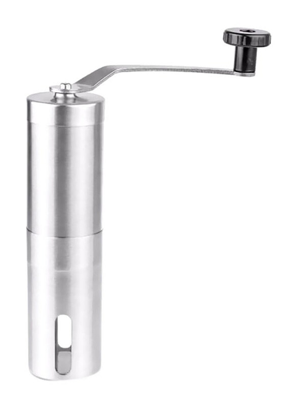 

Generic Portable Manual Coffee Bean Grinder, BX420, Silver