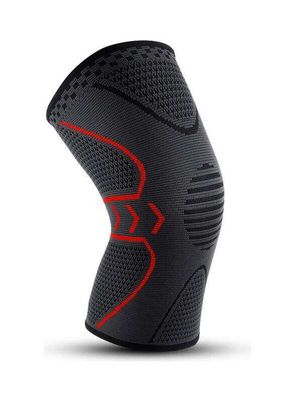 

Generic Knee Protector for Fitness Running Cycling Mountaineering Elastic Knee Support, Large, Red