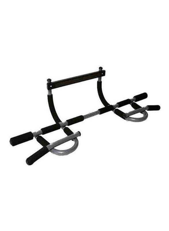 

Generic Iron Gym Power Trainer Pro Doo Mounted Pull Up Bar, Black