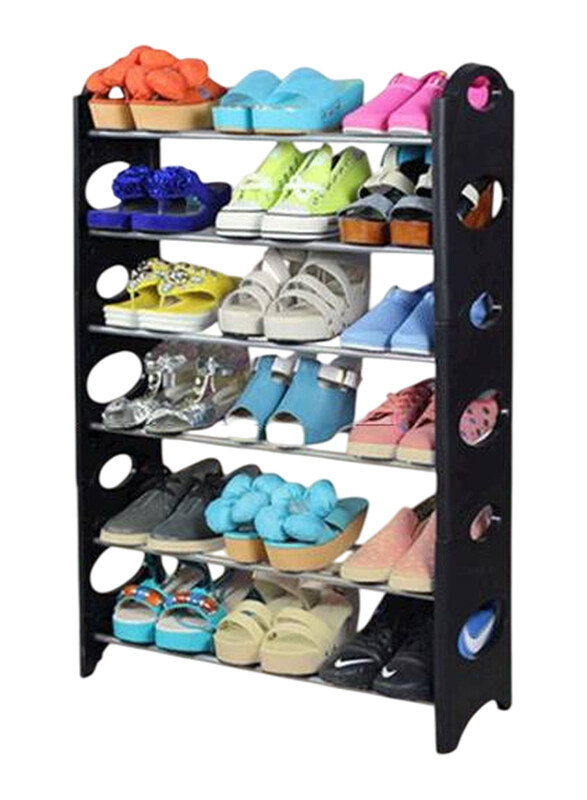 

Generic Six Layers Creative Home Shoe Organizer Rack, Black