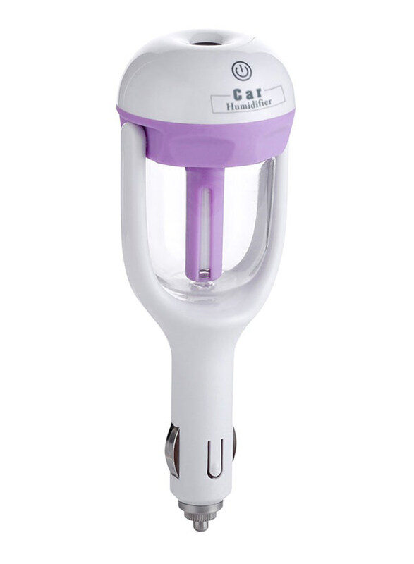 

Generic Mini Portable Car Humidifier, White/Purple