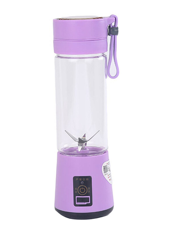 

Generic 500ml Electric Blender and Portable Juicer Cup, ALD-002, Purple/Clear