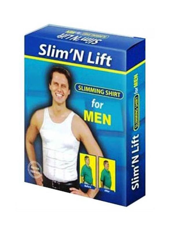 Slim N Lift Slimming Shirt, XXXL, White