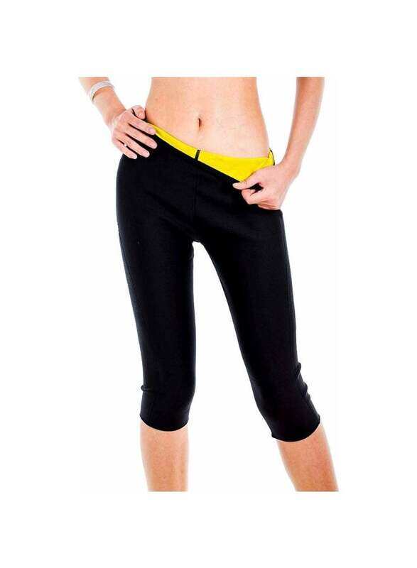 

Generic Sauna Slimming Body Shaper Pant, Medium, Black/Yellow