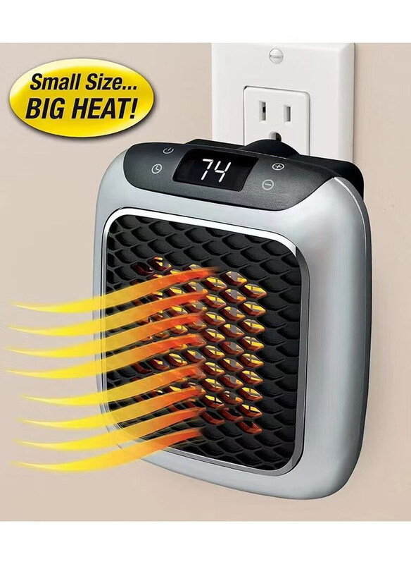 

DubaiGallery Handy Heater Turbo Outlet Space Heater, 800W, Black/Grey