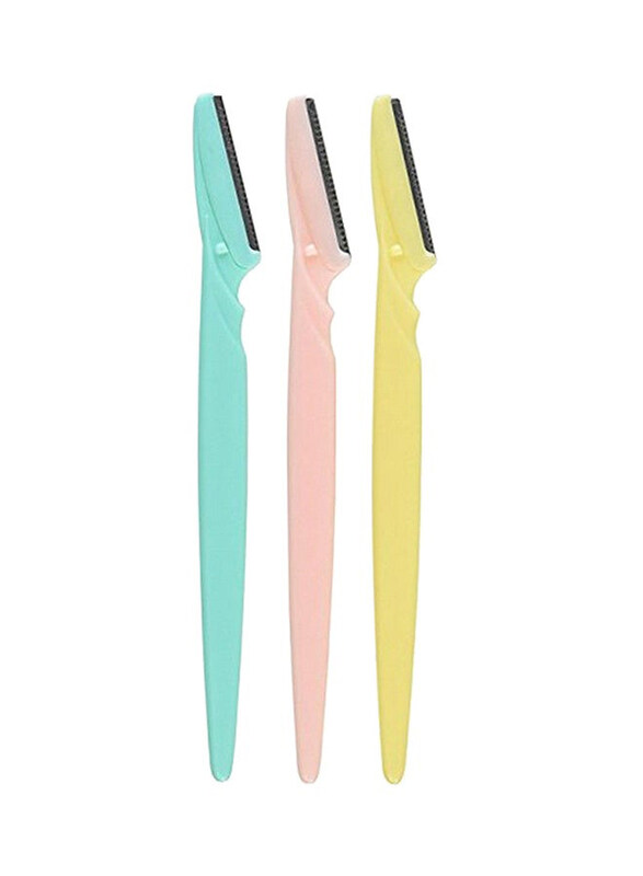 

Ehome Face and Eyebrow Hair Removal Safety Razor, Multicolour, 3 Pieces