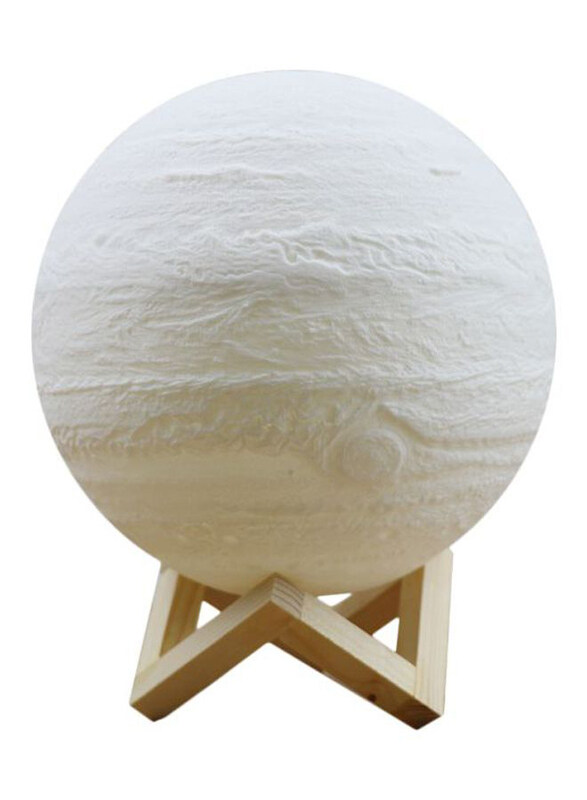 

Generic 3D Rechargeable Moon Light Lamp, White/Beige