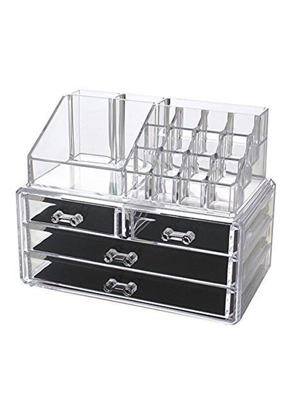 

Supo Acrylic Multi Grid Makeup Organiser, Clear