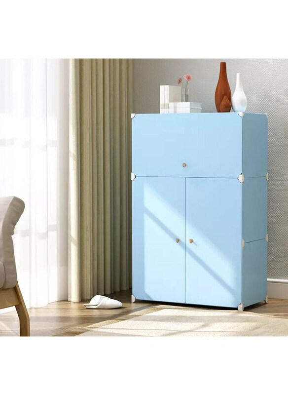 

Dubaigallery Shoe Rack Cupboard, Blue