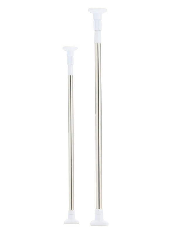 

DubaiGallery Stainless Steel Expandable Multipurpose Pipe, Silver/White