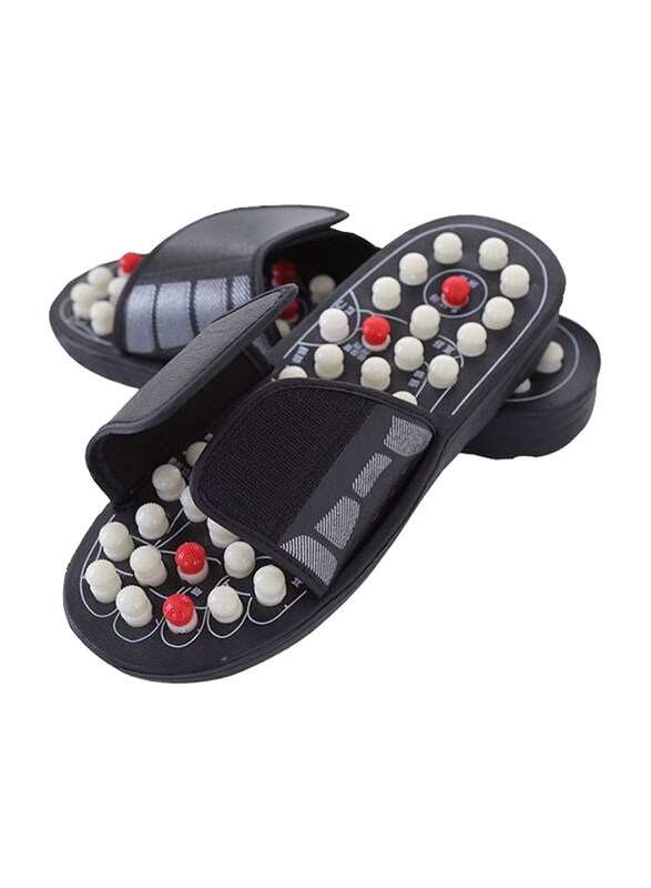 

Generic Reflexology Sandals Foot Massager Slipper, Black, One Size