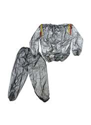 Vinyl Fabric Sauna Suit, 5X-Large, Silver