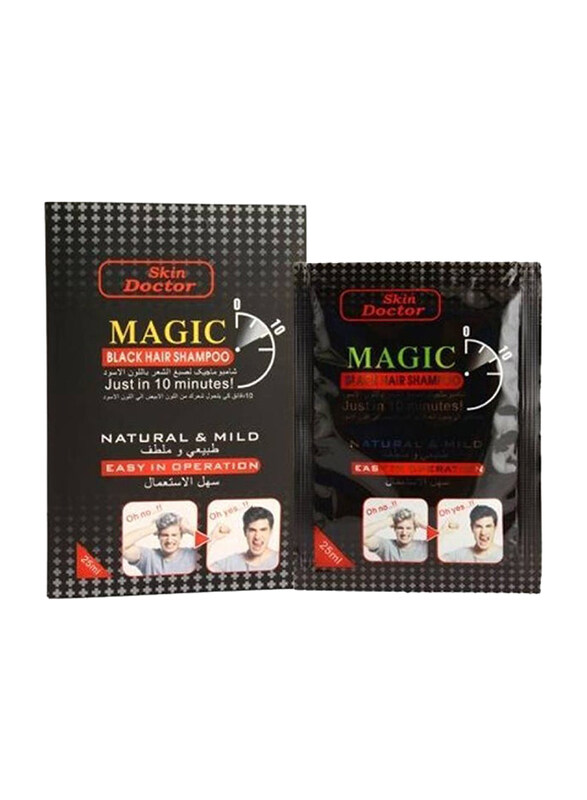 

Skin Doctor Magic Hair Color Shampoo, 25ml, Black