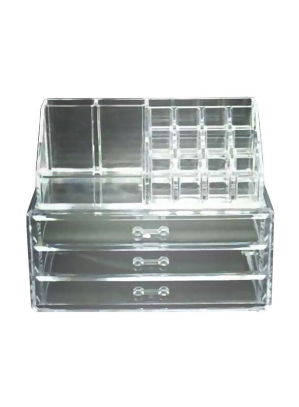 

Alhoora Acrylic Makeup Organizer, Clear