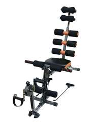 Six Pack Care Exercise Machine With Pedal, 15 kg, Black/Orange