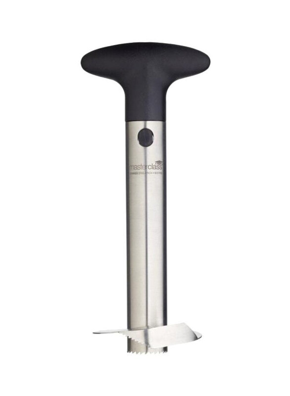 

Generic Premium Stainless-Steel Pineapple Corer, Silver/Black