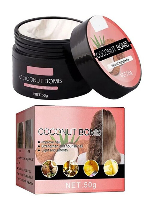 

Eelhoe Coconut Bomb Hair Repair & Deep Moisturising Conditioner for Damaged Hair, 50gm