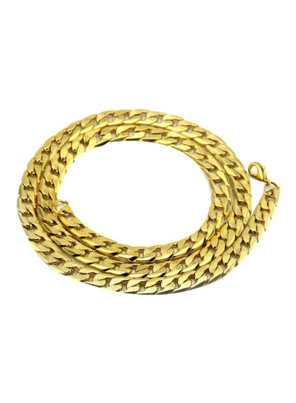 

Generic Bronze Chain Necklace Unisex, Gold