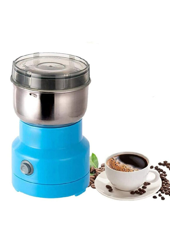 

DubaiGallery 200ml Electric Coffee Beans & Spice Grinder, 150W, Blue/Silver