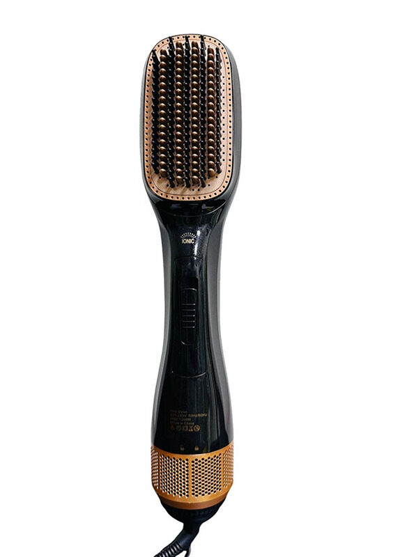 

Uliova Professional 2 in 1 Styling Versatile Hair Straightening Curling Styling Brush, Black