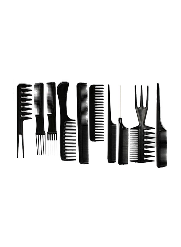 

Tips & Toes Barber Comb Set for All Hair Types, 10 Pieces