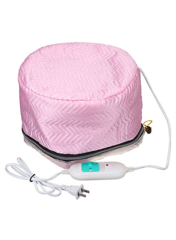 

Kawachi Hair Thermal Spa Treatment Electric Heat Cap for All Hair Types, Pink/White