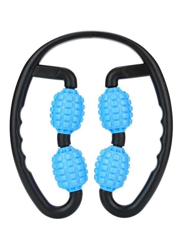 

Generic 4-Wheel Leg Muscle Massager, Black/Blue