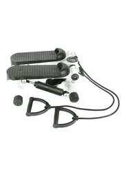 Stepper with Arm Exercise Resistance, Black/White