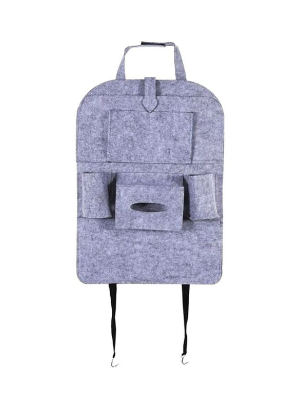 

Agc Car Back Seat Multi-Pocket Organizer, HYB20-487, Light Grey