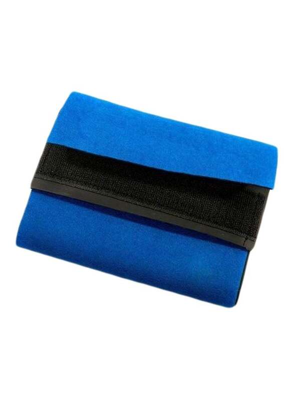 Slimming Body Shaper Belt, 20x100cm, Blue/Black