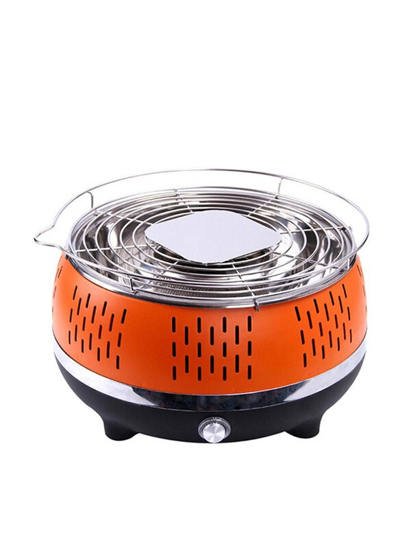 

DubaiGallery Cool Touch Portable Barbecue Charcoal Grill, Orange