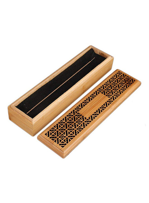 

Boscage Wooden Incense Stick Burner Case, Brown