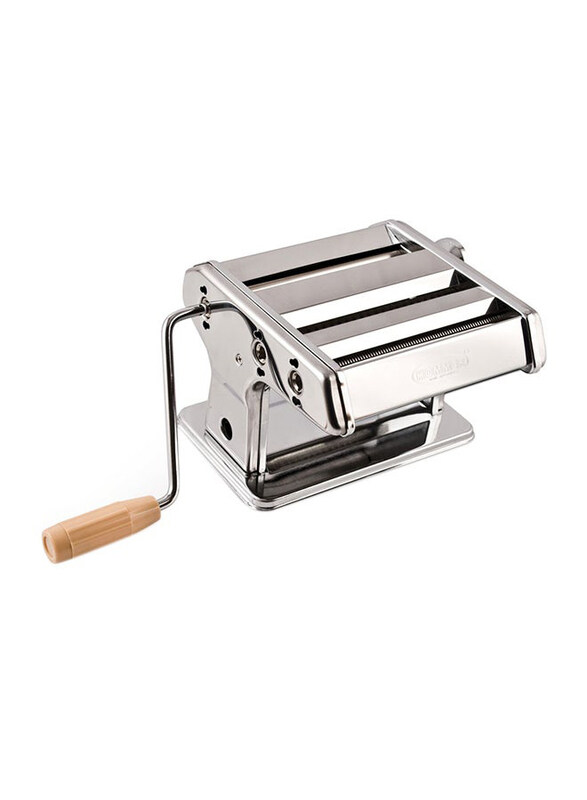 

Generic Manual Stainless Steel Noodles Roller Pasta Maker Machine, 35cm, 15QWE, Silver