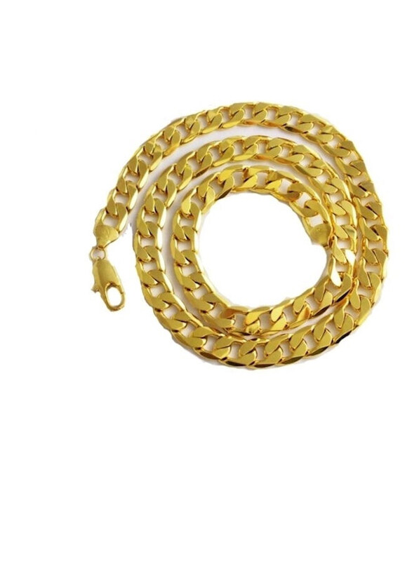 

Generic Brass Chain Necklace for Men, Gold