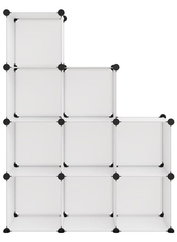 

Generic 9-Piece Cube Shoe Rack, Transparent
