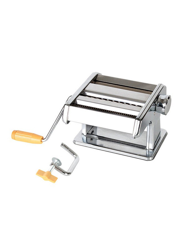 

Generic Manual Stainless Steel Noodles Roller Pasta Maker Machine, 35cm, QRT54TT, Silver