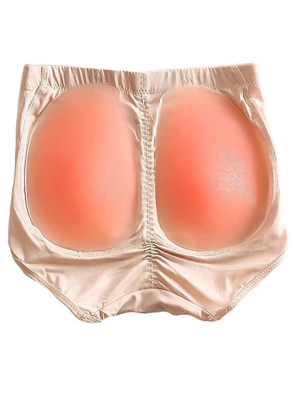 

DubaiGallery Silicone Underwear Hip dip Pads, Beige, Medium