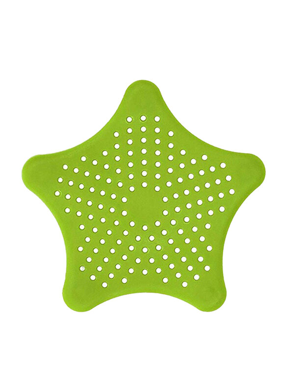

Generic Five-Pointed Star Kitchen Shower Anti-Clogging Floor Drain Filter Sink Strainer, Green