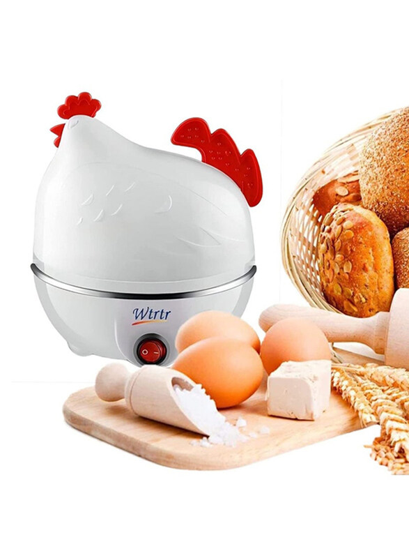 

Wtrtr Electric Egg Cooker, White/Red