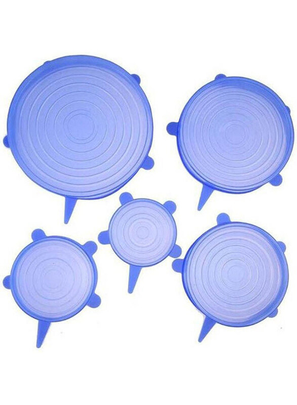 

Generic Silicone Stretch Lids, 6 Piece, Blue