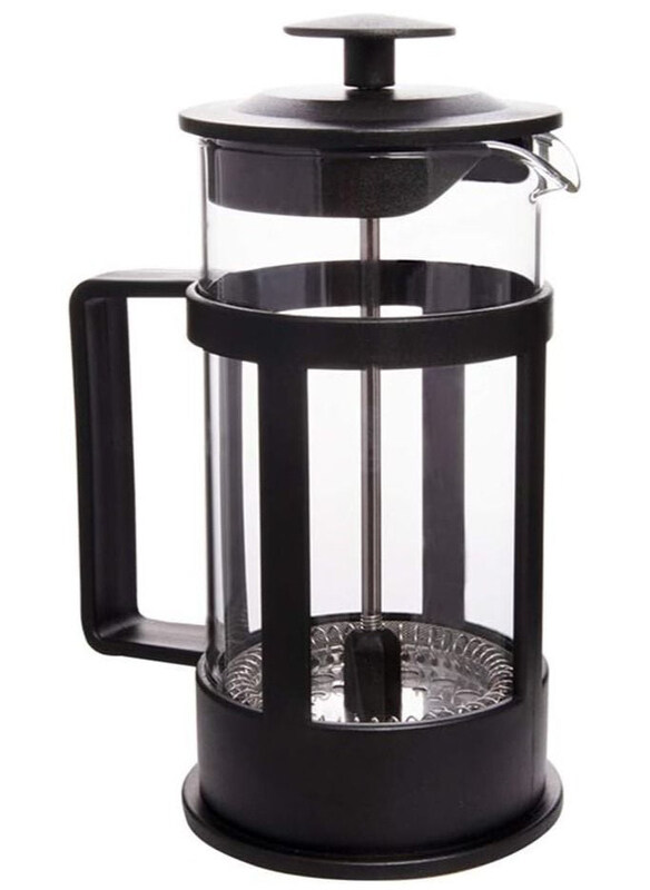

DubaiGallery 0.8L Plastic French Press Coffee and Tea Maker, FY04, Black