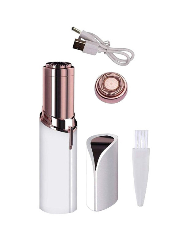 

Carecroft USB Rechargeable Facial Hair Remover, White/Gold