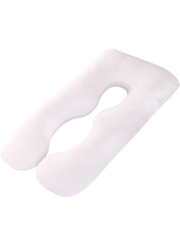 

Blueberry U Shaped Body Cotton Pillow, White