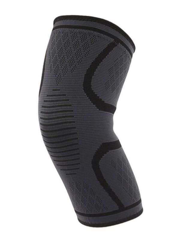 

Generic Non-Slip Sports Protective Knit Knee Pad, X-Large, Grey/Black