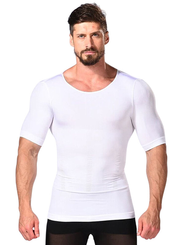 

DubaiGallery Belly Stomach Shapewear, White, One Size