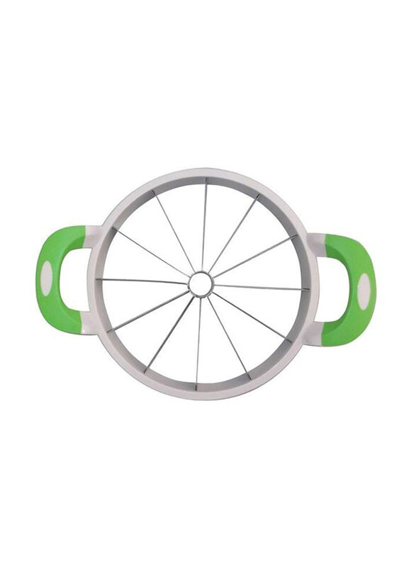 

Generic Watermelon Slicer, White/Green/Silver