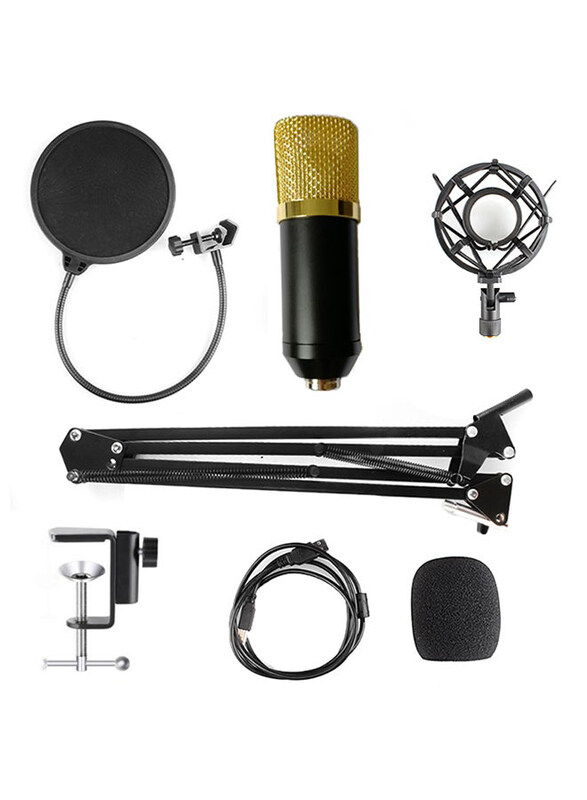 

Generic Adjustable Condenser Microphone Kit, BM-800, Black
