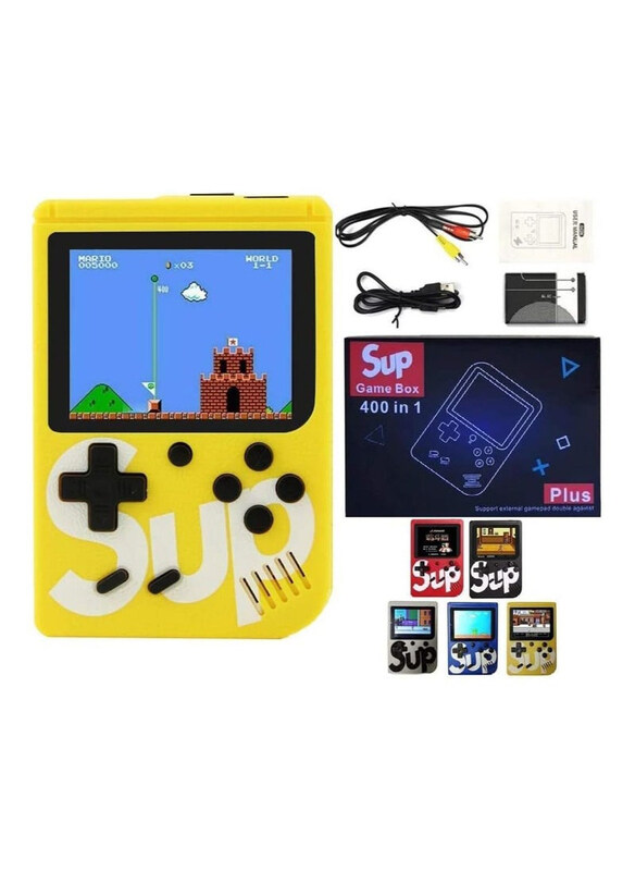 

Sup Game Box 400 In 1 Games 3.0 Inch Pocket Handheld Game Console, Yellow