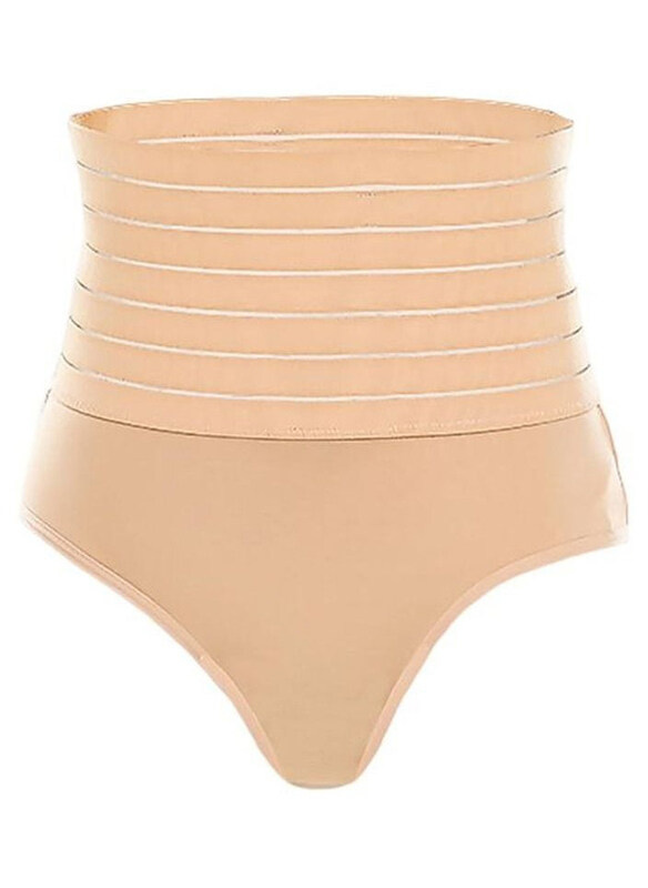 

Generic Waist Trainer Body Shaper Panty, Beige, Small