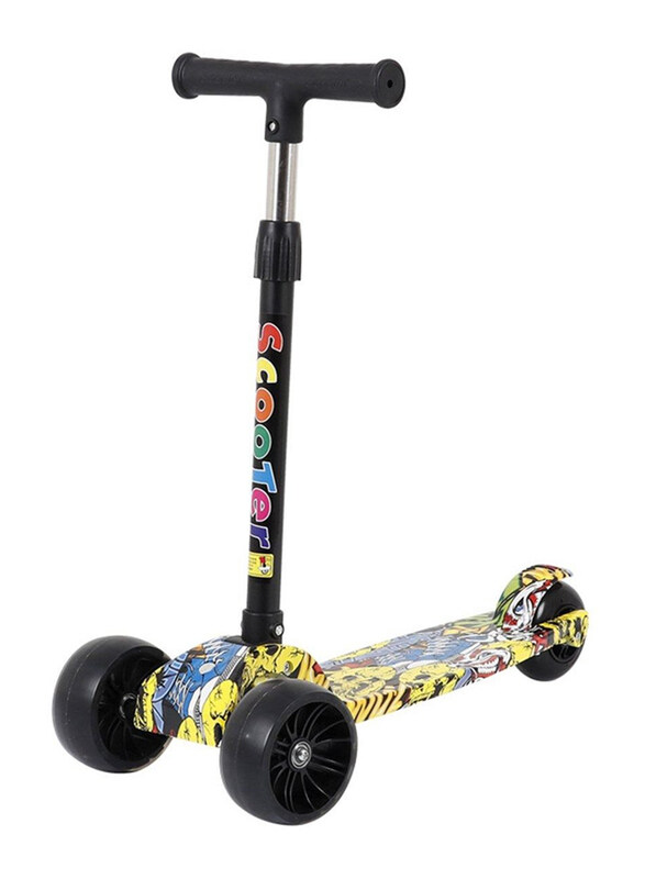 

Generic Folding Scooters With 3 Light Up Wheel Portable Scooter, Multicolour